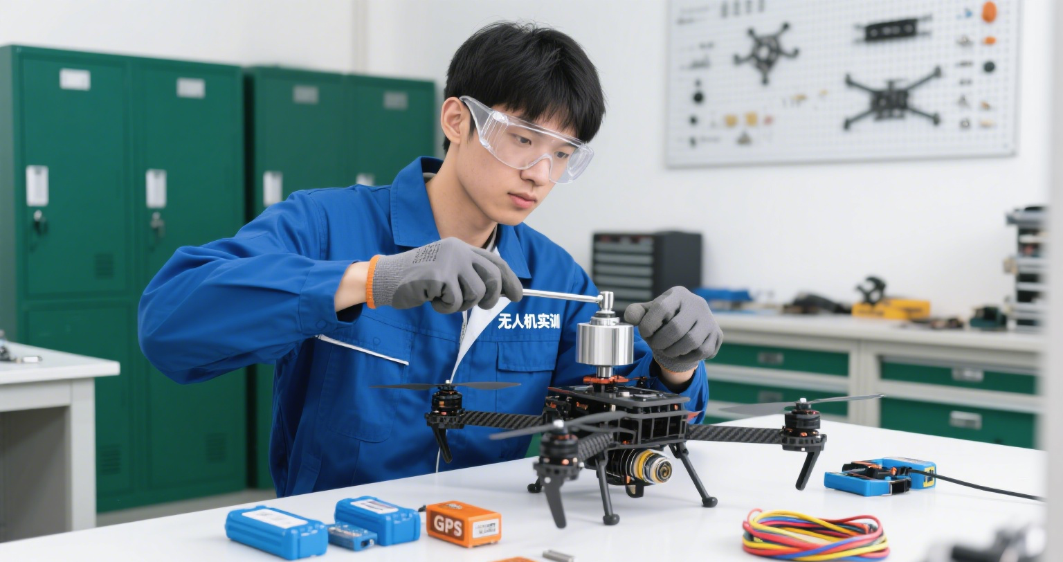 【楚风快讯】铁翼初成！楚风国防军素教育学校学员解锁无人机组装新技能