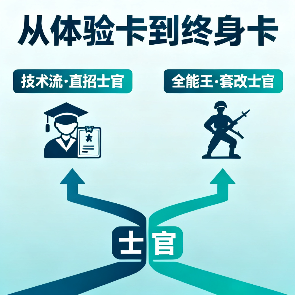 【楚风推荐】从”体验卡”到”终身卡”：军旅生涯的双轨晋升之路